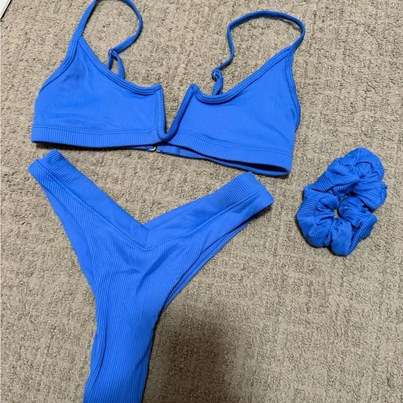 One One Swim Jenna Top and Jesse Bottoms- blue - Picture 1 of 3